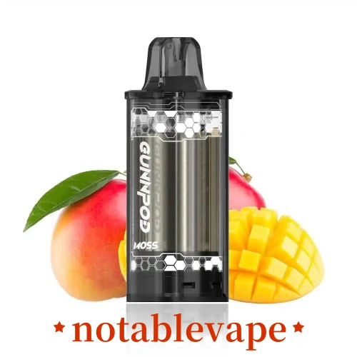 Sky High Clouds: What Industry Insiders Know About Vaping on Americas Flag Carrier and Why It Matters 5 american airlines vaping - Gunnpod moss mango bliss pod shown in palm for scale