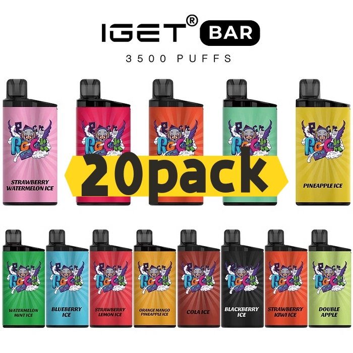 The Ultimate iGet Bar Guide: Everything Aussies Need to Know 4 IGET Bar 3500 Puffs- 20 pack Multiple flavors