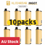 Alibarbar Ingot 9000 puffs-10 pack Multiple flavors（Ship from Sydney）