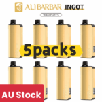 Alibarbar Ingot 9000 puffs-5 pack Multiple flavors(Ship from Sydney)