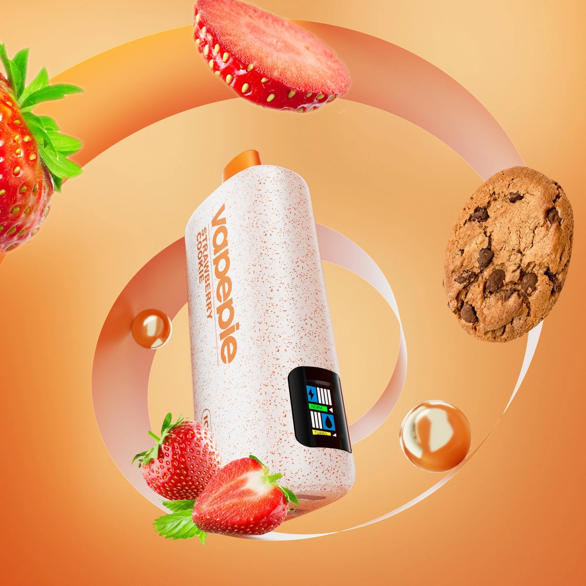 Vapepie Powergo 9800 Puffs Strawberry Cookie alibarbar vape adelaide - Professional Guide and Review