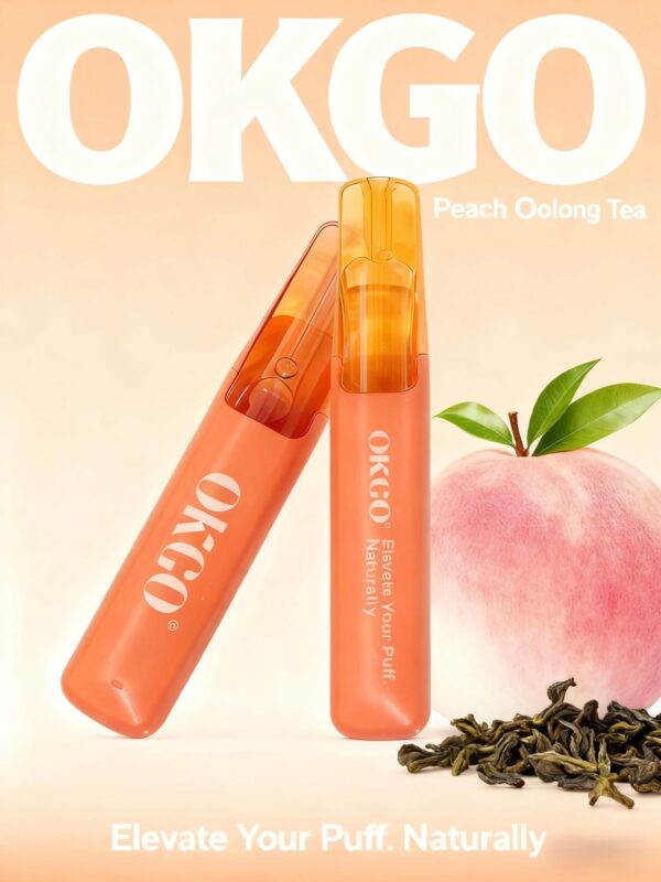 OKGO 6500 Puffs Peach Oolong Tea