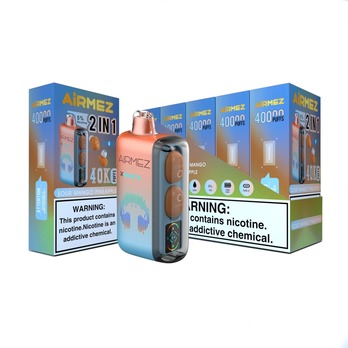 Airmez Xbeat 40K Puffs 5%- 5 pack or more Airmez Xbeat 40K Puffs 5%- 5 pack or more