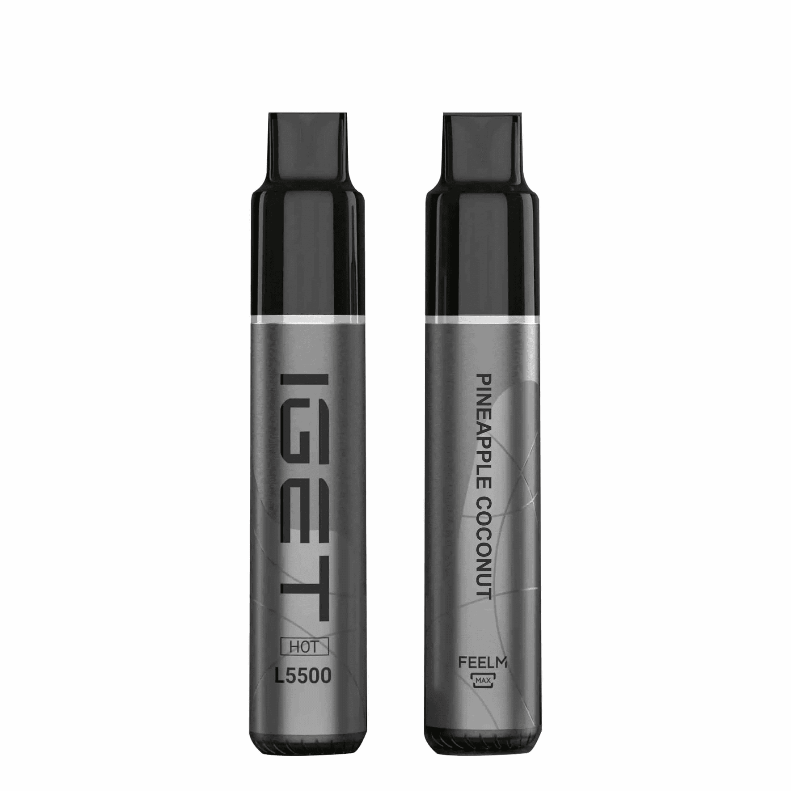 step-by-step how-to graphic for iget vape flavours usage including USB-C charging and battery drop-off