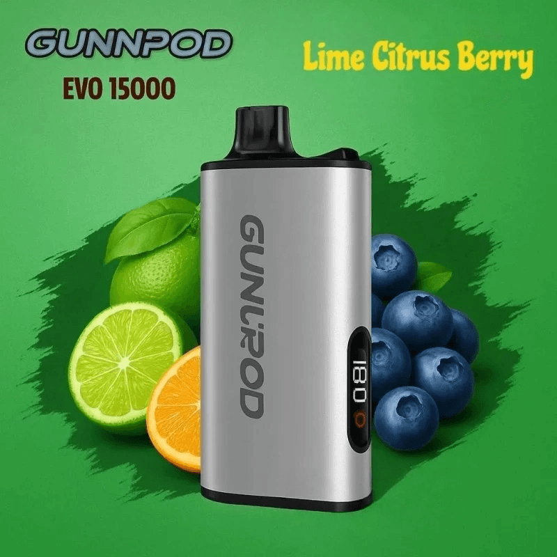 alibarbar flavour range flat lay with fruit icons and device