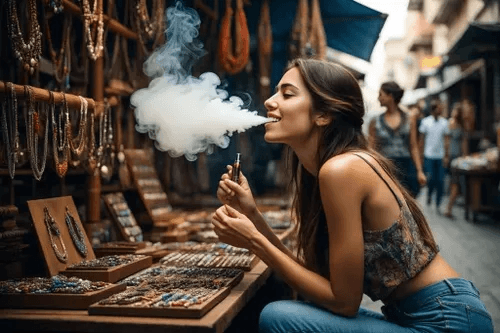 step-by-step how-to graphic showing vapes iget unboxing and verification