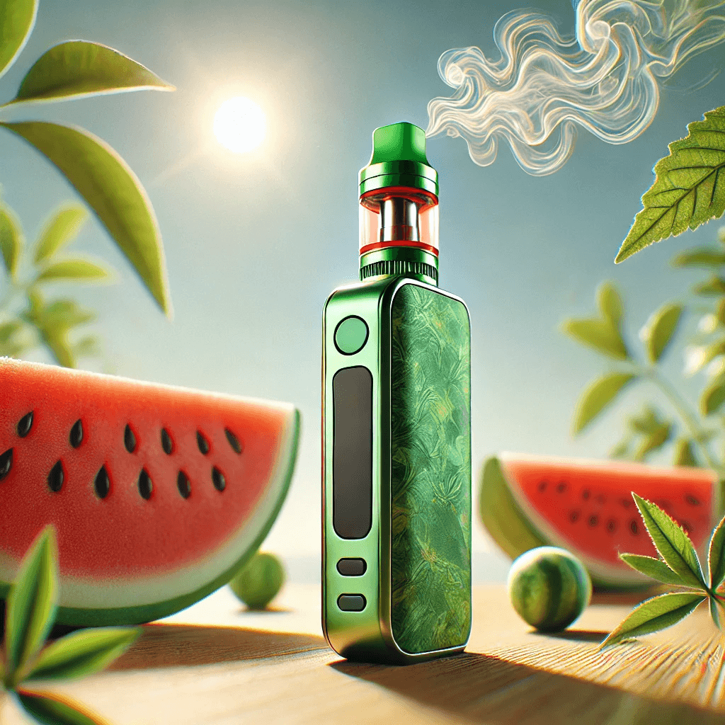 alibarbar vape Australia flavour variety display with Blueberry Mint and Double Apple devices