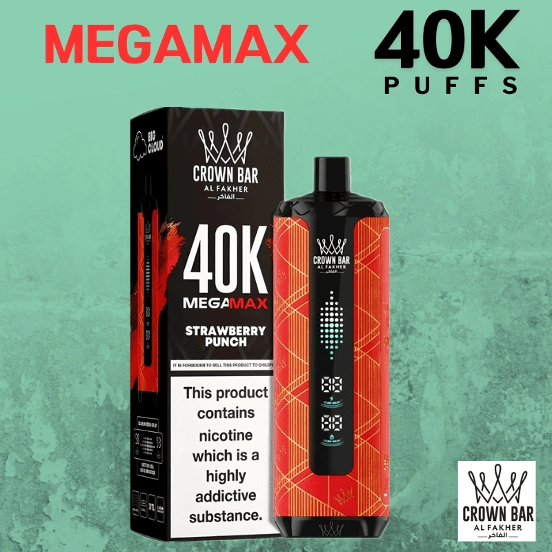 Al Fakher Crown Bar Mega Max 40000 Puffs DTL Shisha