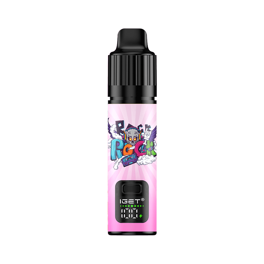 alibaba vape flavour lineup showing double apple and peach ice disposables on a Sydney café table