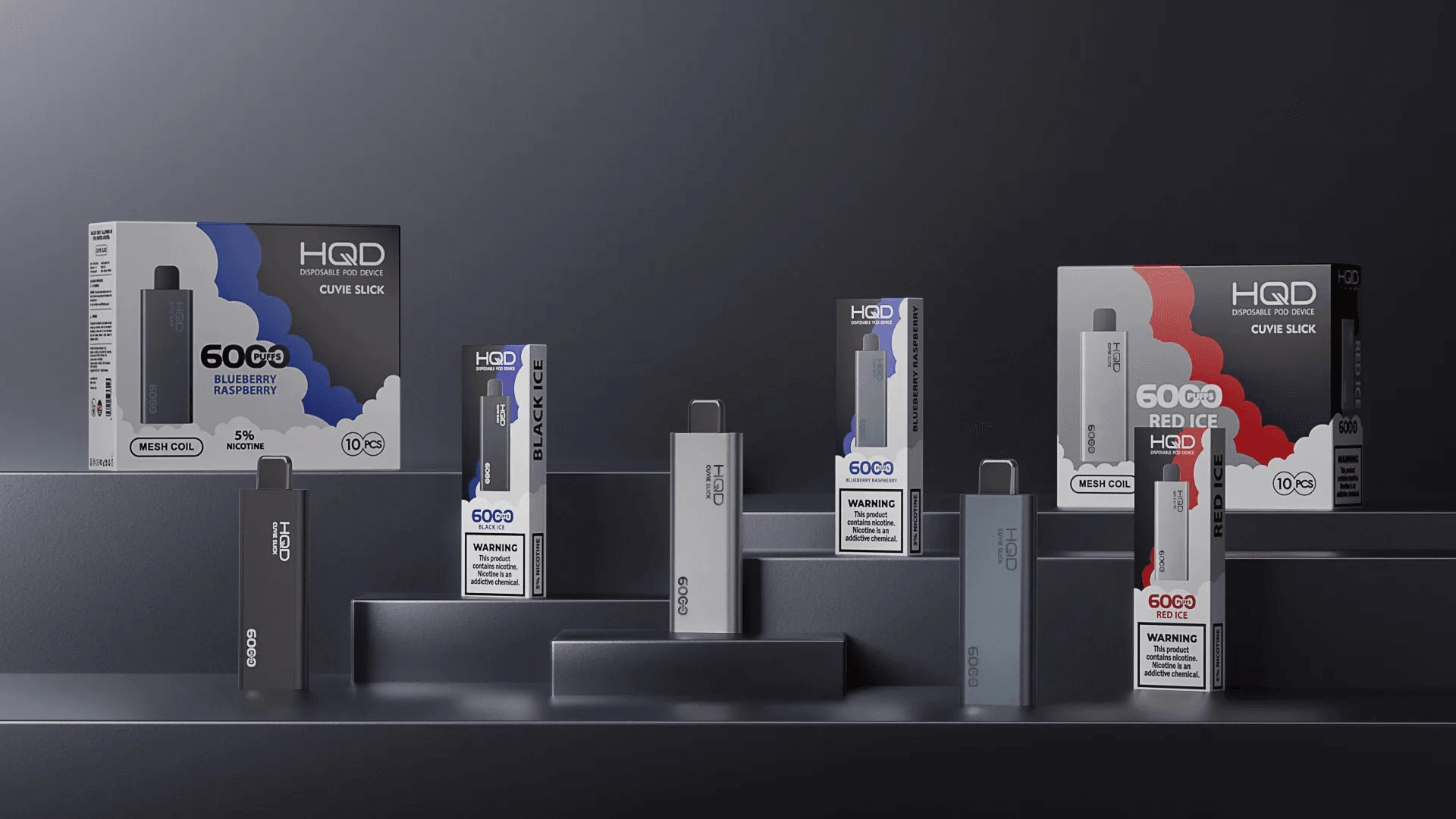 HQD Slick Pro 10000 Smart LED Screen Display - NotableVape Australia