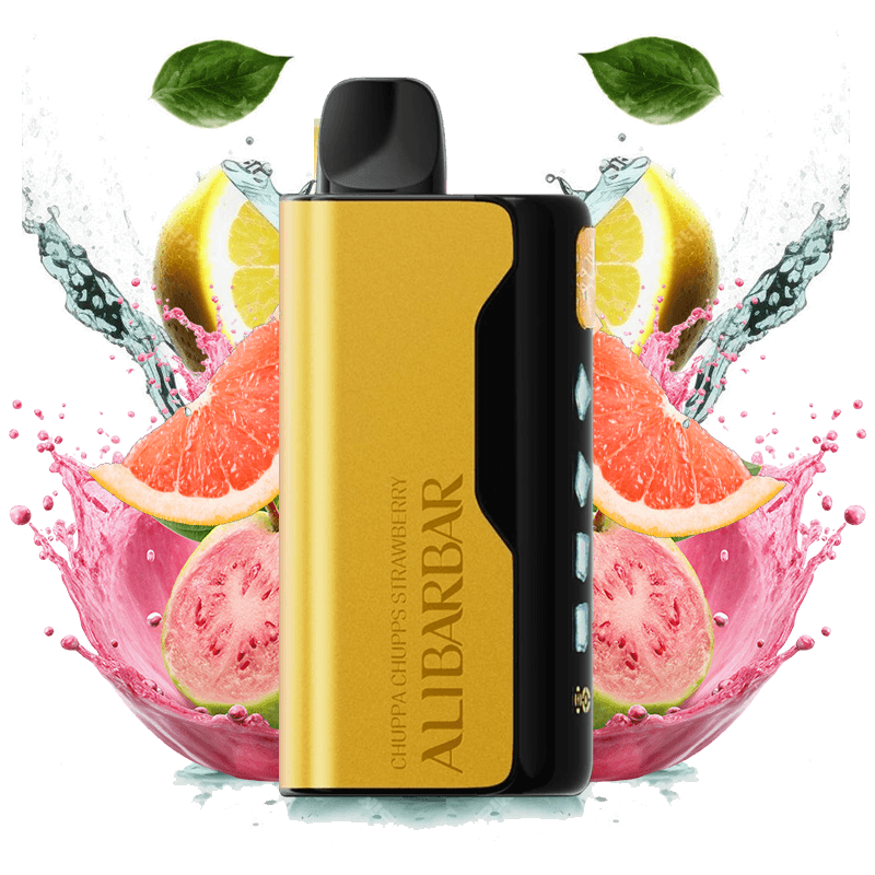 alibarbar vape Ice Adjust Grapefruit Guava Lemon showing airflow wheel close-up