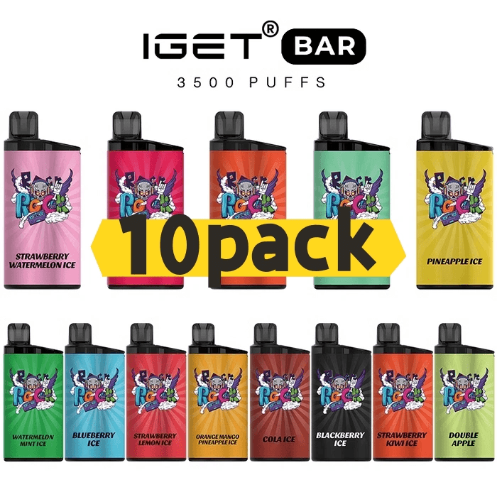 IGET Hot 10-pack display at Australian vape expo 2026