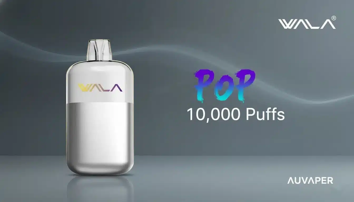Vaper examining the build quality of a Wala Pop device