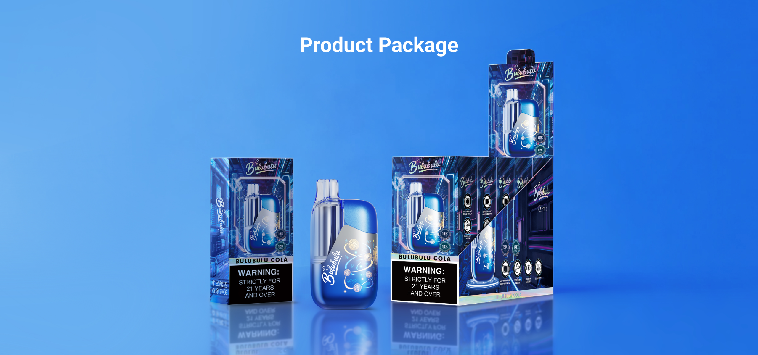 Bulubulu 15000 Puffs 3-second physical safety lock for best disposable vapes