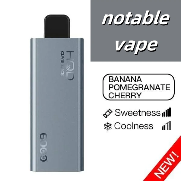 cherry pomegranate vape HQD Cuvie Slick 6000 device