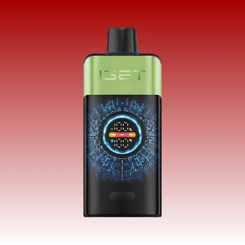 my vapes australia IGET One Strawberry Kiwi Ice device held by Brisbane driver