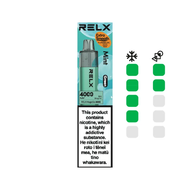 RELX flavours Mint Green pod device
