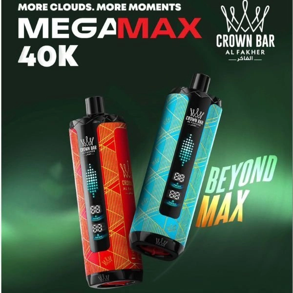 vaping effects body with Al Fakher Crown Bar Mega Max 40000 Puffs device