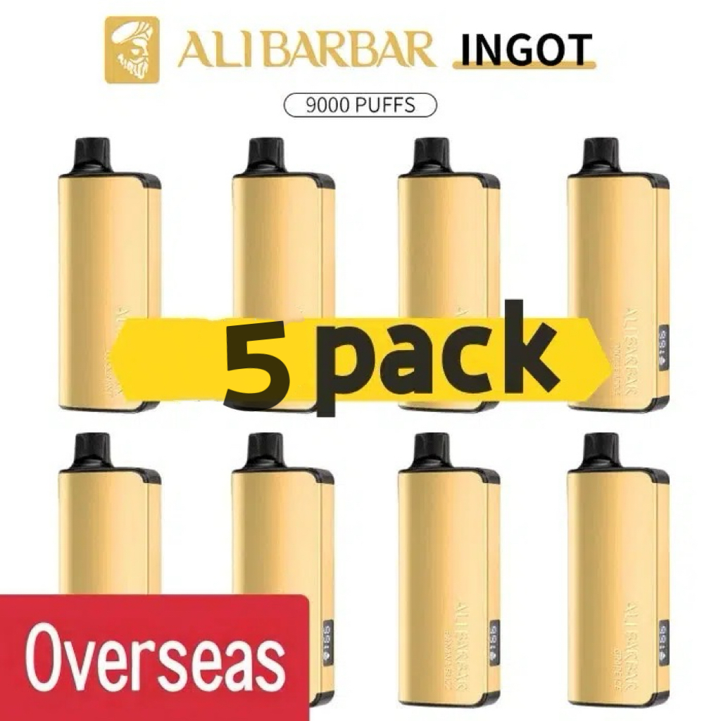 Vaping Australia Alibarbar Ingot 9000 puffs 5 pack