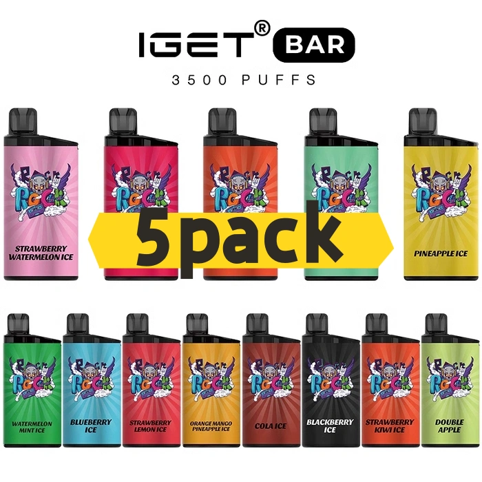 moonvape switch comparison with IGET Bar 3500 puffs 5-pack