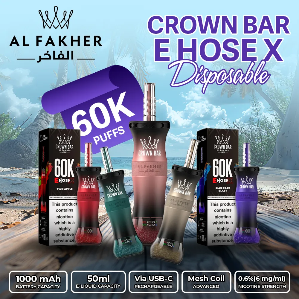 Crown Bar Al Fakher E Hose X 60k puffs product image