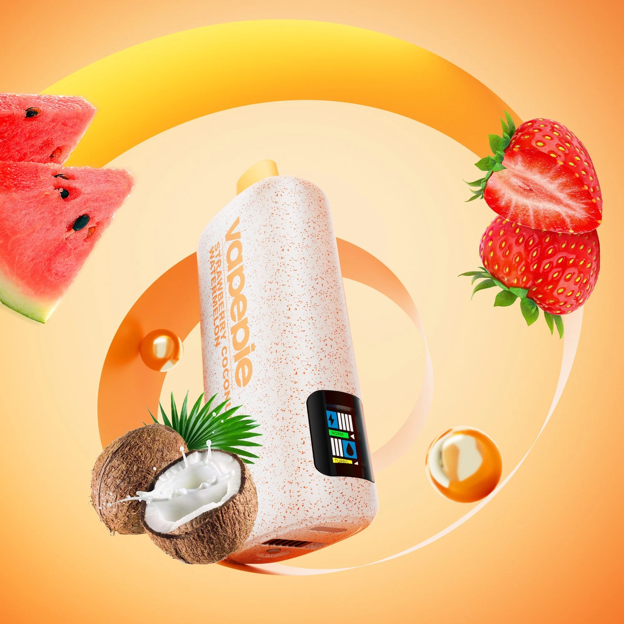 Disposable Vape Australia Vapepie Powergo 9800 Puffs Strawberry Coconut Watermelon
