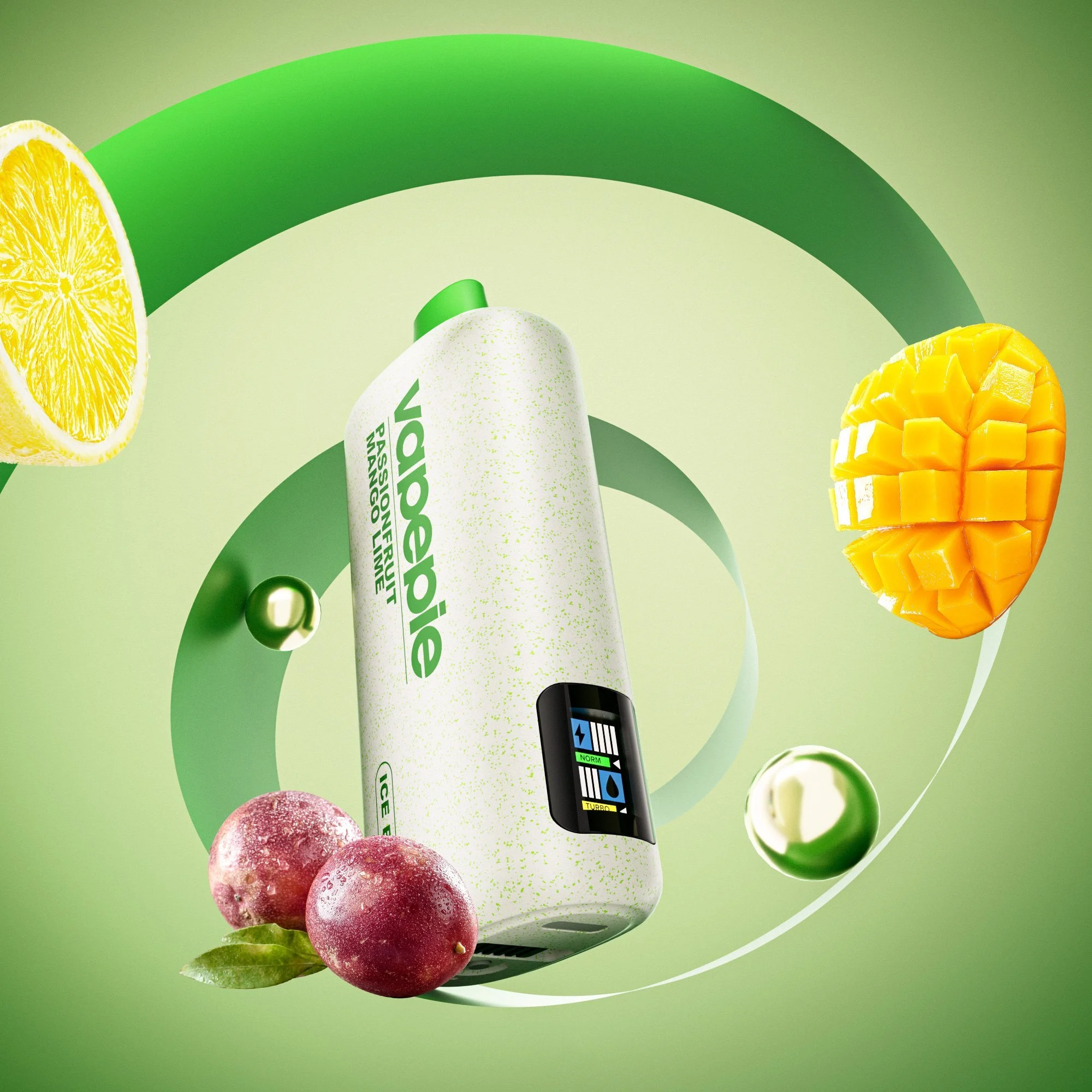 Vape Ban Australia - Vapepie Powergo 9800 Puffs Passionfruit Mango Lime