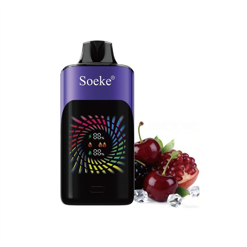 04. Blackberry Pomegranate Cherry 黑莓石榴樱桃 Soeke S9 28000 Puffs-Blackberry Pomegranate Cherry - Image 1