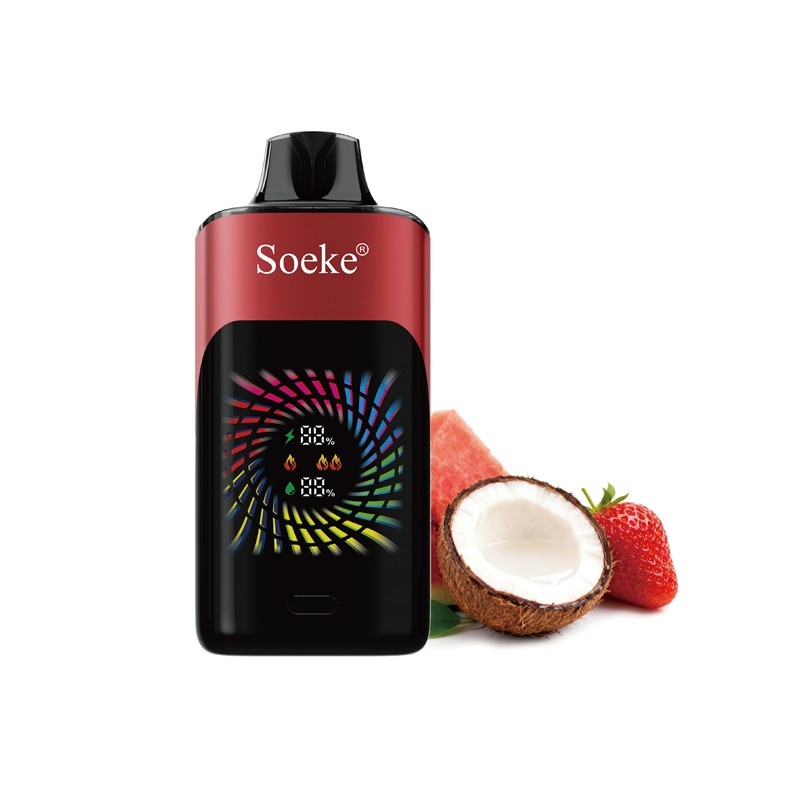 25. Strawberry Coconut Watermelon 草莓椰子西瓜 Soeke S9 28000 Puffs-Strawberry Coco Watermelon - Image 1