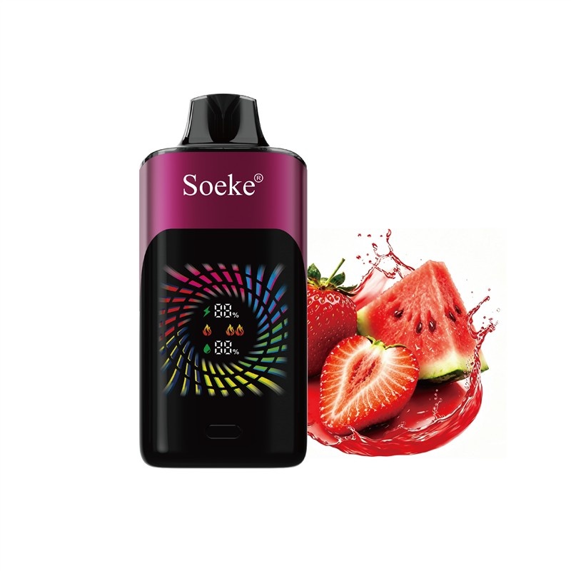 27. Strawberry Watermelon 草莓西瓜 Soeke S9 28000 Puffs-Strawberry Watermelon - Image 1