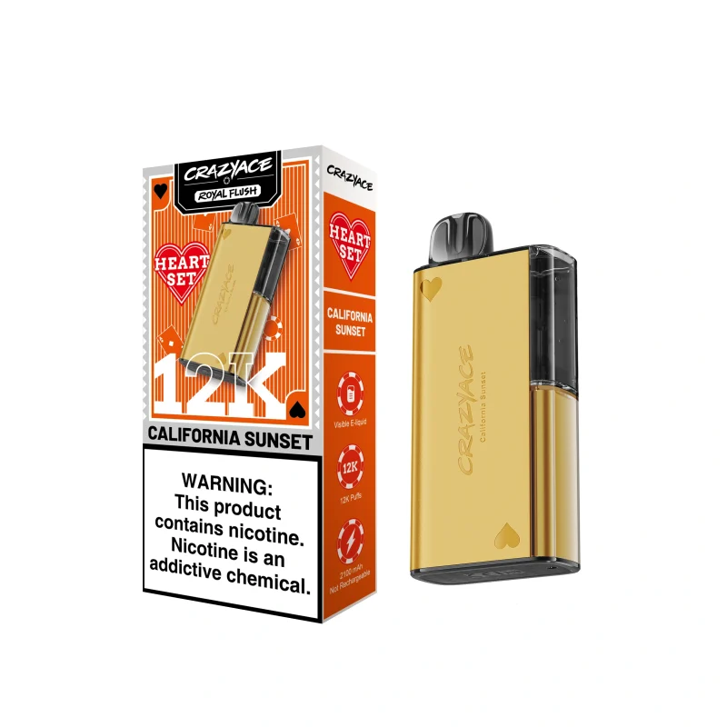Crazyace Royal Flush 12k Puffs - California Sunset