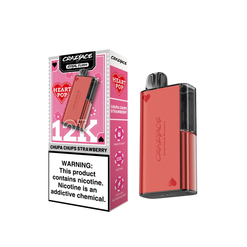 Crazyace Royal Flush 12k Puffs Chupa Chups Strawberry