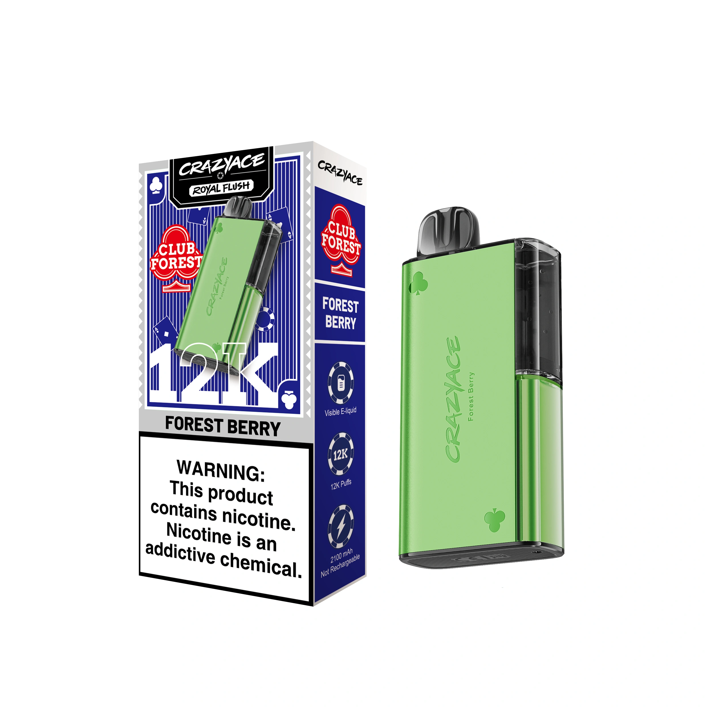 FOREST BERRY Crazyace Royal Flush 12k Puffs - Forest Berry - Image 1
