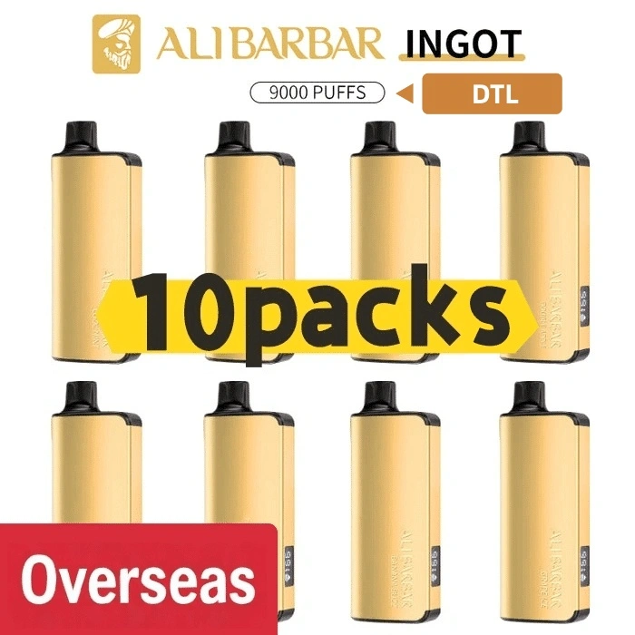 Alibarbar Ingot 9000 puffs DTL version-10 pack Multiple flavors(Ship from oversea)