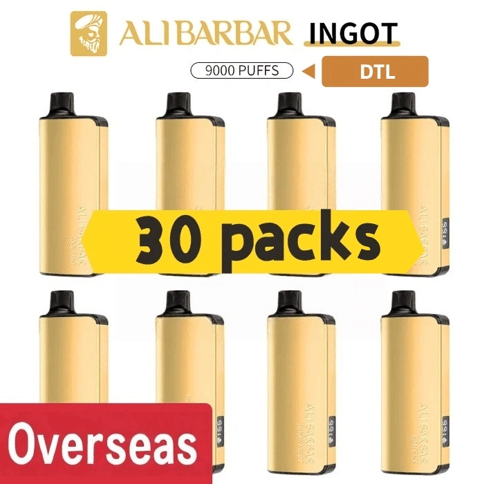 Alibarbar Ingot 9000 puffs DTL version-30 pack Multiple flavors(Ship from oversea)