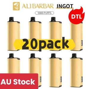shisha-vape-australia-box-vape-a_副本 ALIBARBAR INGOT 9000 Puffs DTL Version - 20 Packs - Image 1