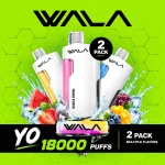 Wala YO 18000 Puffs - 2 pack Multiple flavors