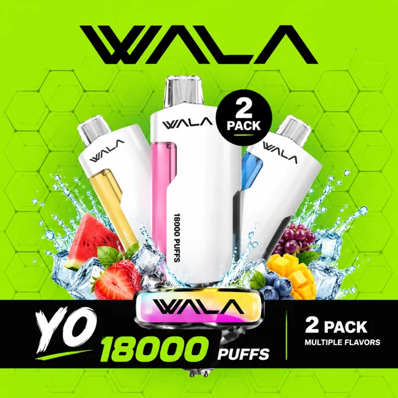 Wala YO 18000 Puffs - 2 pack Multiple flavors