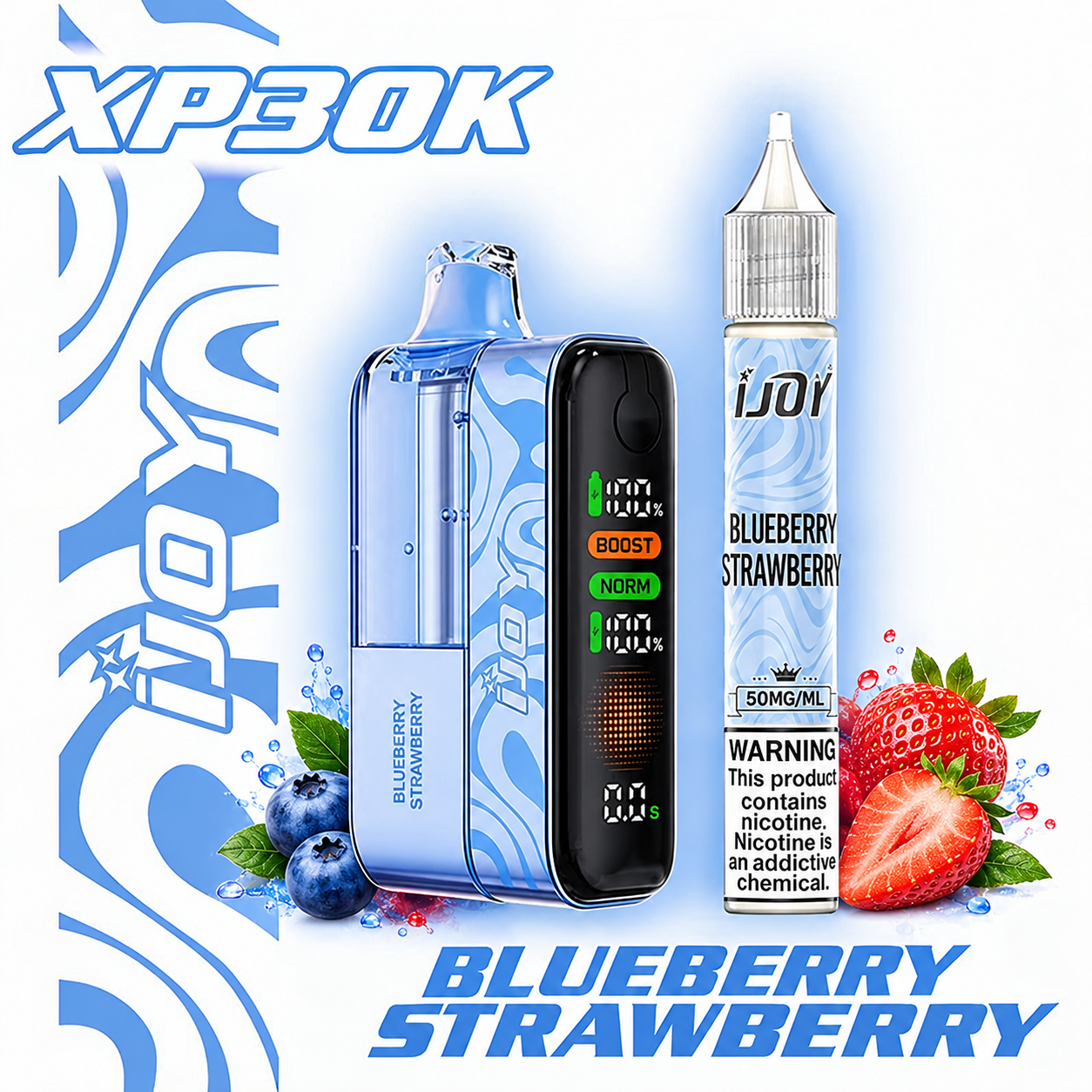 Blueberry-Strawberry.png IJOY XP 30K PUFFS Blueberry Strawberry - Image 1
