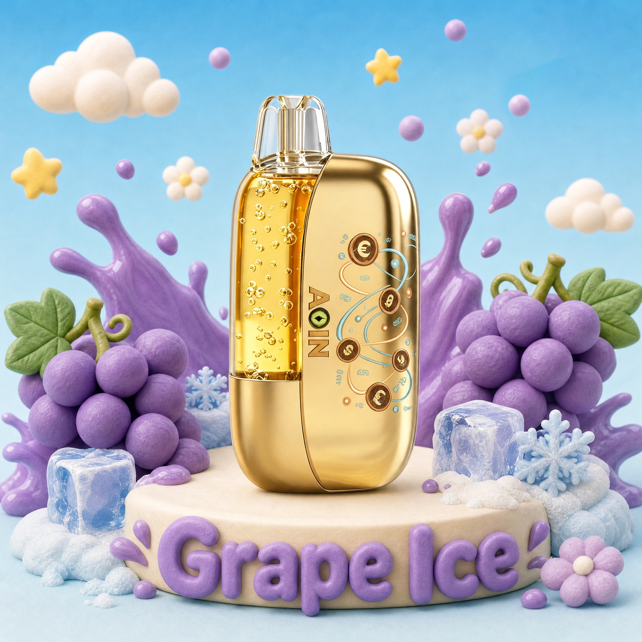 Grape Ice AOIN AOIN BitBar 35K Puffs Grape Ice - Image 1