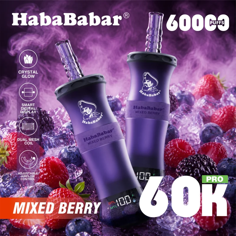 Habababar 60K Puffs Shisha – Mixed Berry
