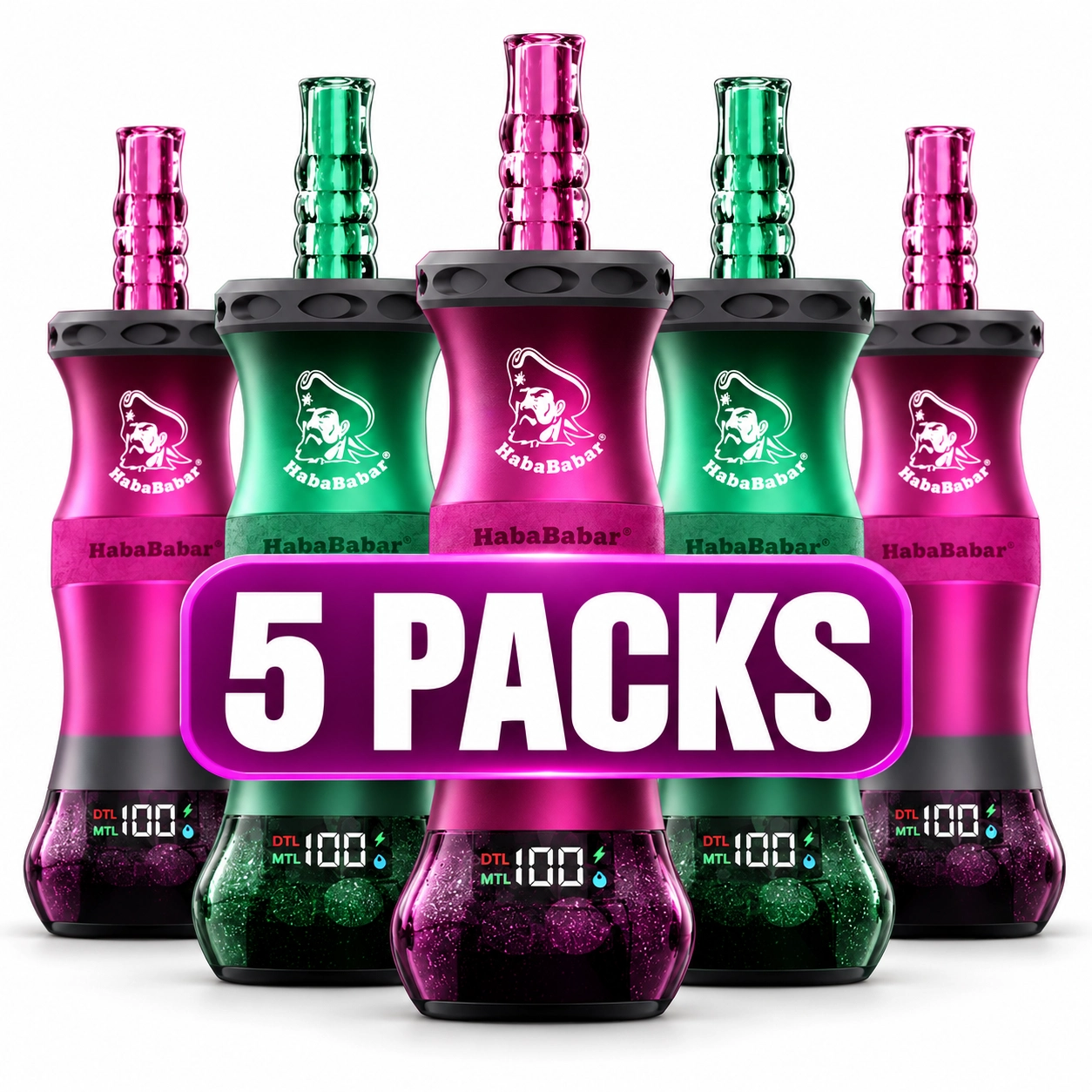 Habababar 60K Puffs Shisha – 5 Packs Habababar 60K Puffs Shisha – 5 Packs